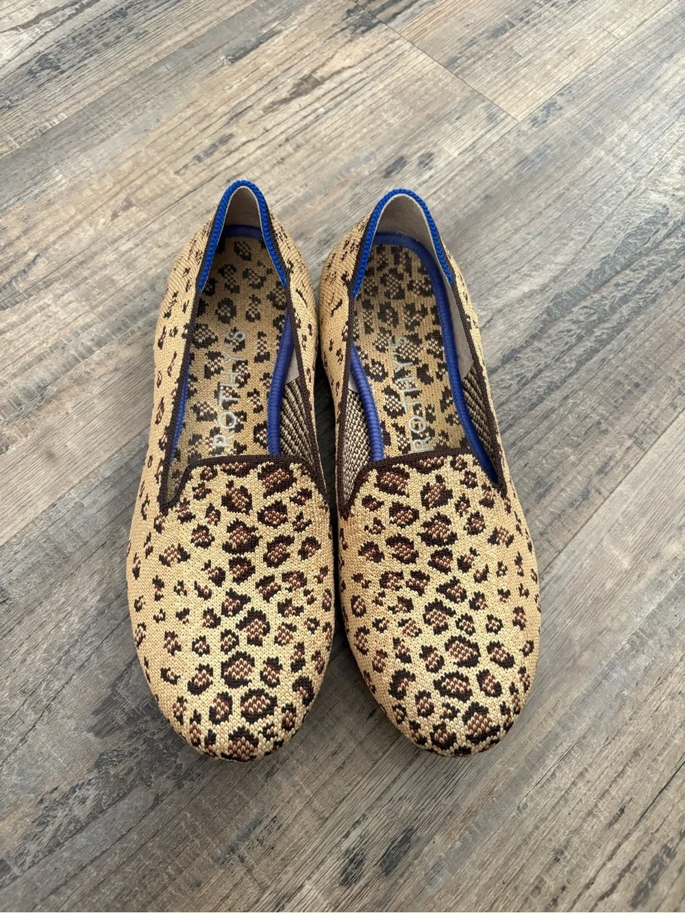 Rothy's The Loafer Leopard Cheetah Print Shoes Size 7.5